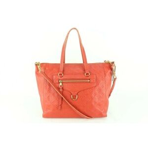 Louis Vuitton red leather bag